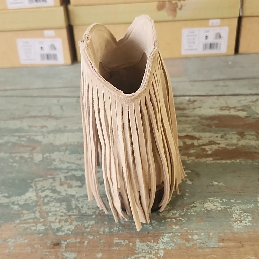 New Very G CreamTrippier Fringe Bootie